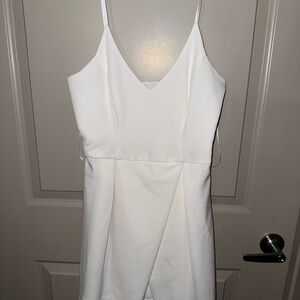 Gianni Bini White Spaghetti Strap Mini Dress